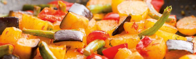 Potato and vegetable stir fry